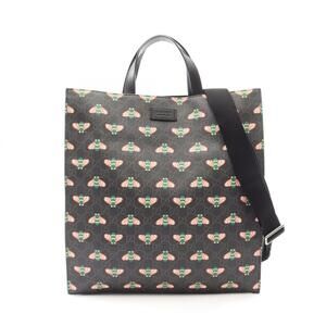 GUCCI Black Leather Tote Bag